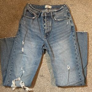 Classic Blue Distressed Women's Jeans